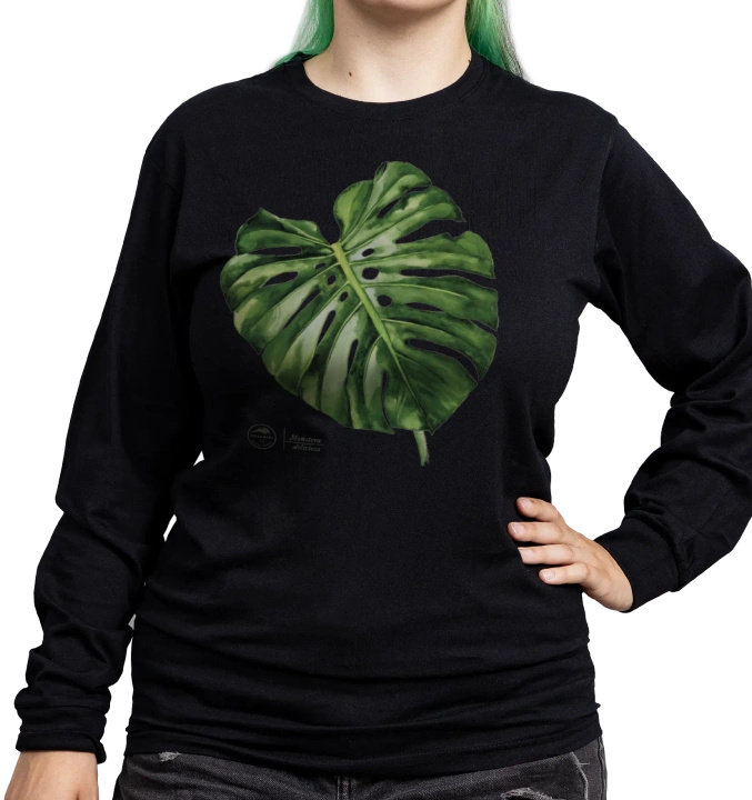 Swiss cheese plant — long sleeve t-shirt