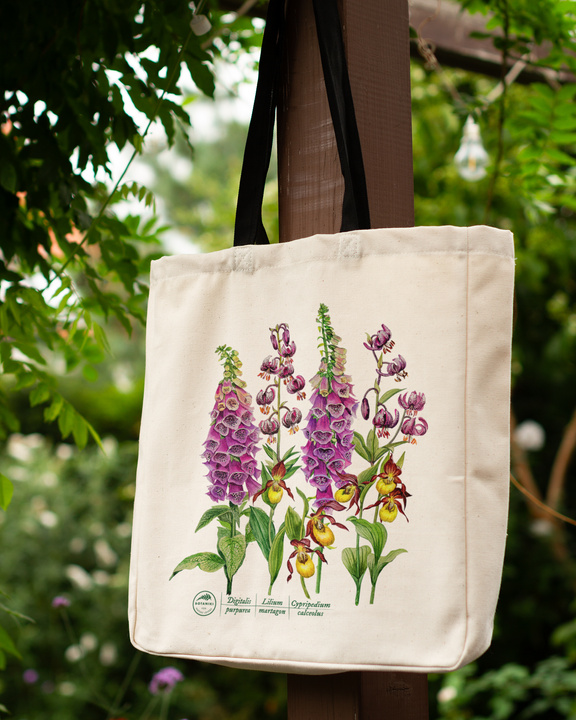 Forest flowers — premium cotton bag