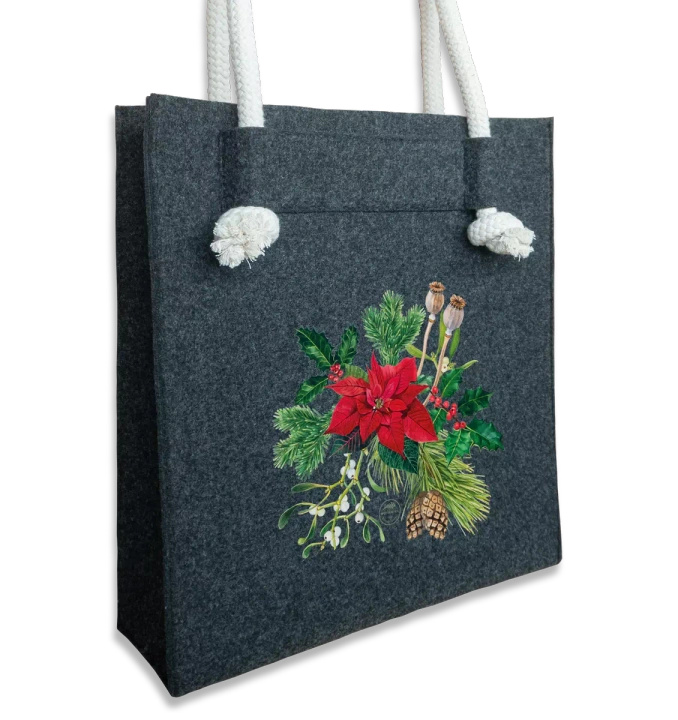 Winter bouquet — premium felt bag