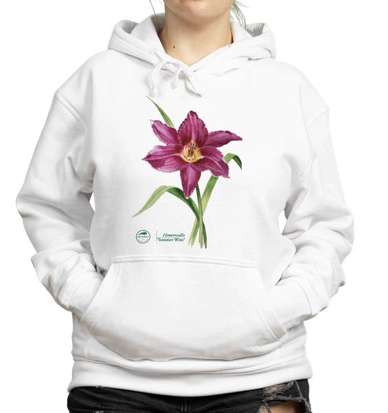 Daylilies 'Summer Wine'  — hoodie