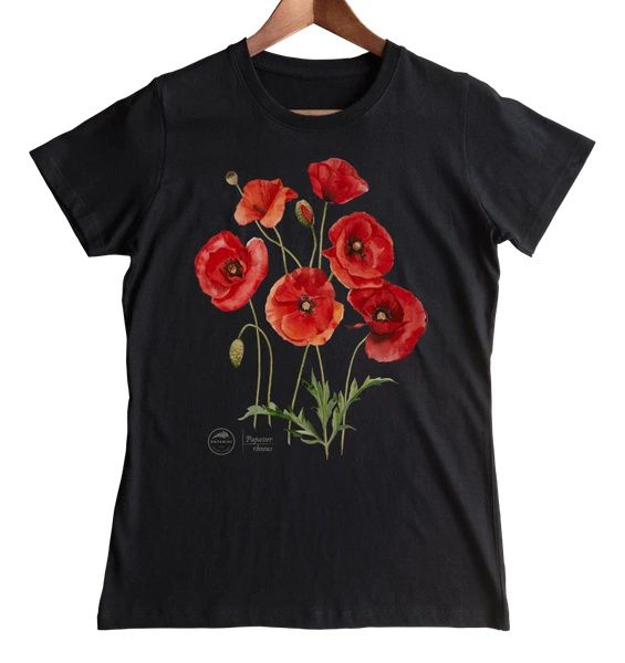 Common poppies — women's t-shirt