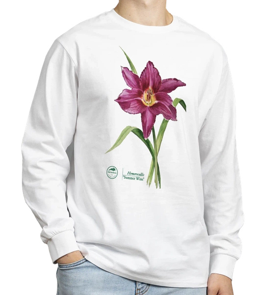 Summer Wine daylilies — long sleeve t-shirt