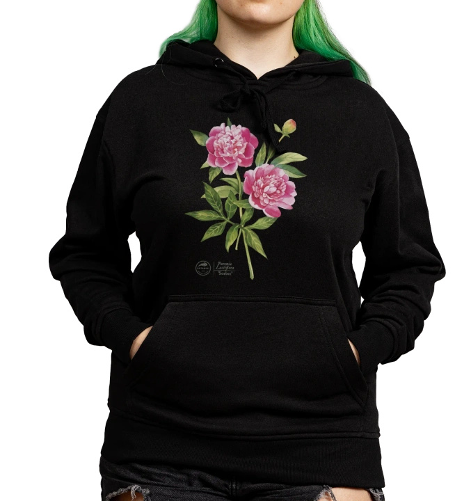 Chinese peony 'Sorbet' — hoodie