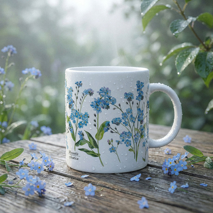 Forget-me-nots — classic mug