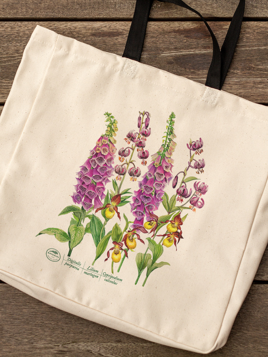 Forest flowers — premium cotton bag