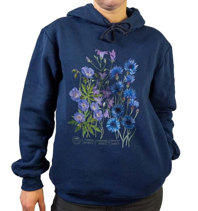 Blue meadow — premium hoodie