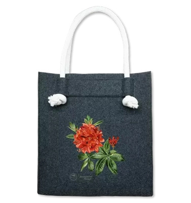 Rhododendron 'Fireball' — premium felt bag