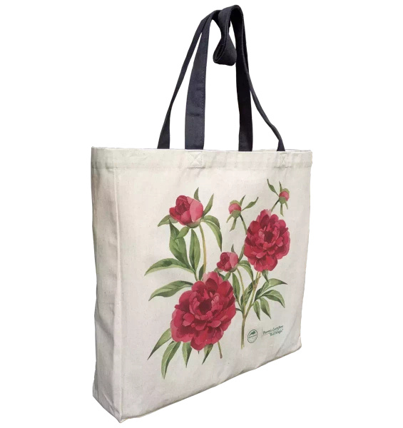 Chinese peony 'Red Magic' — premium cotton bag