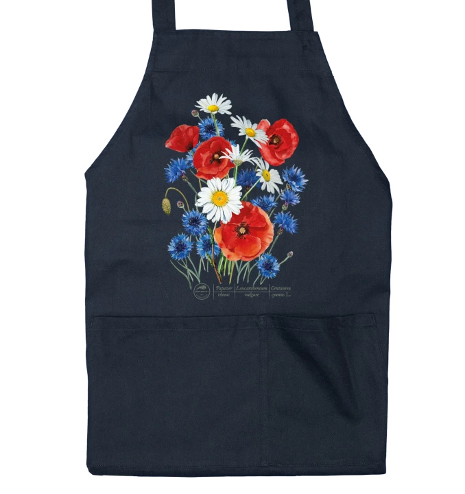 Wildflowers — apron with pockets