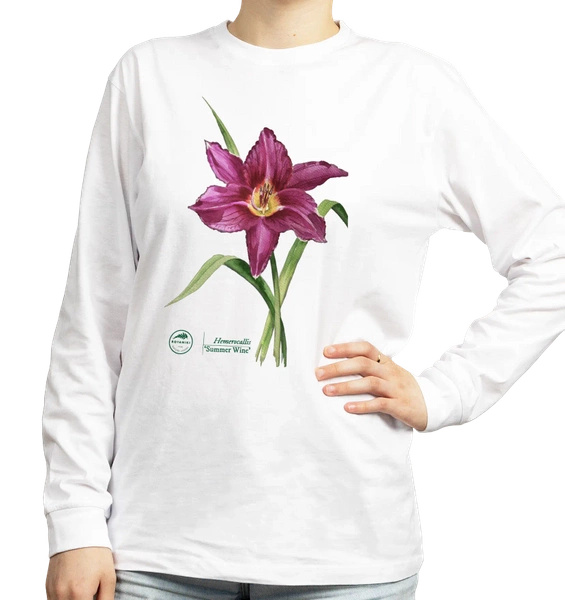 Summer Wine daylilies — long sleeve t-shirt