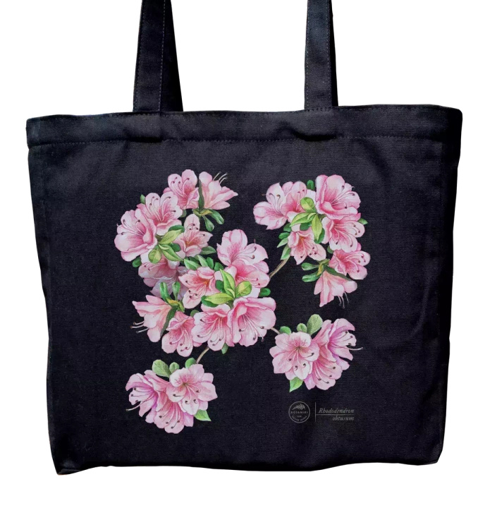 Common rhododendron — premium cotton bag