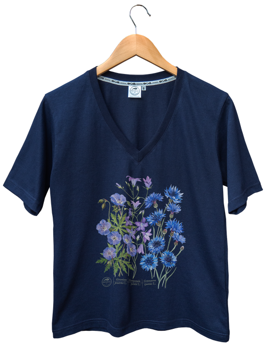 Blue meadow — premium t-shirt