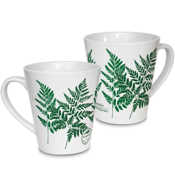 Leather fern — latte mug