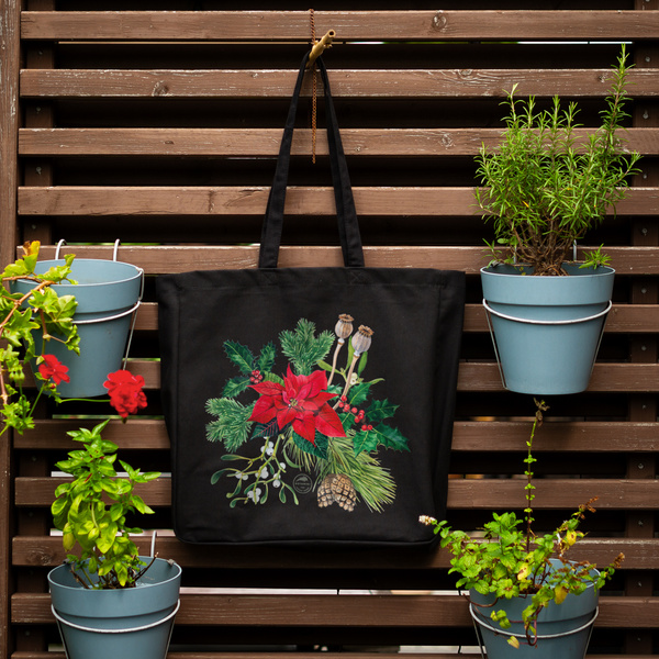 Winter bouquet — premium cotton bag