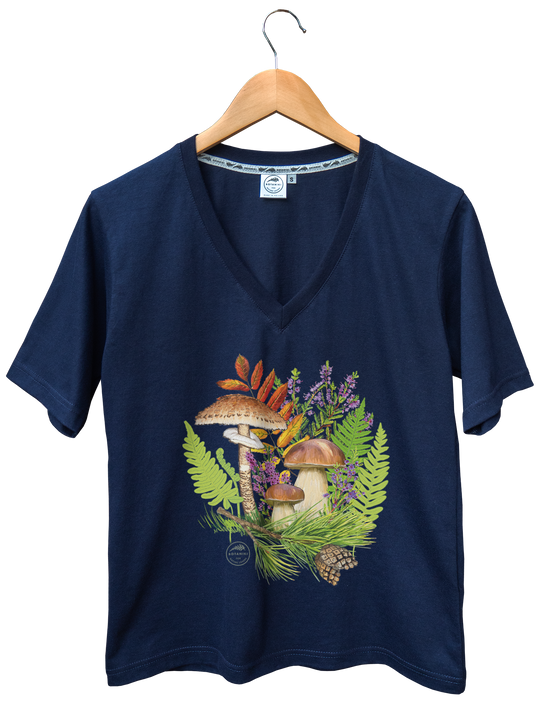 Autumn treasures of the woods — premium t-shirt