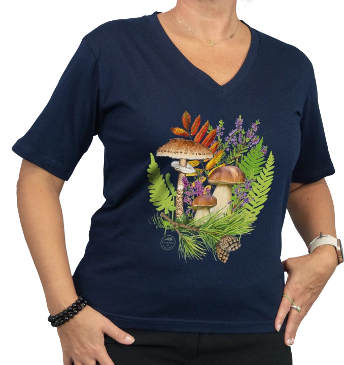 Autumn treasures of the woods — premium t-shirt