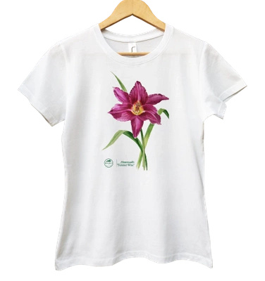 Summer Wine lily — women's daylily t-shirt