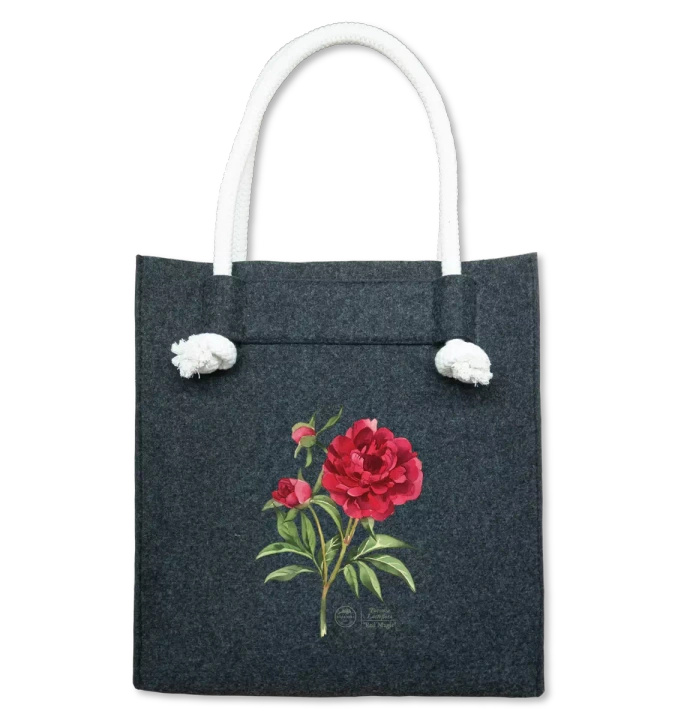 Chinese peony 'Red Magic' — premium felt bag
