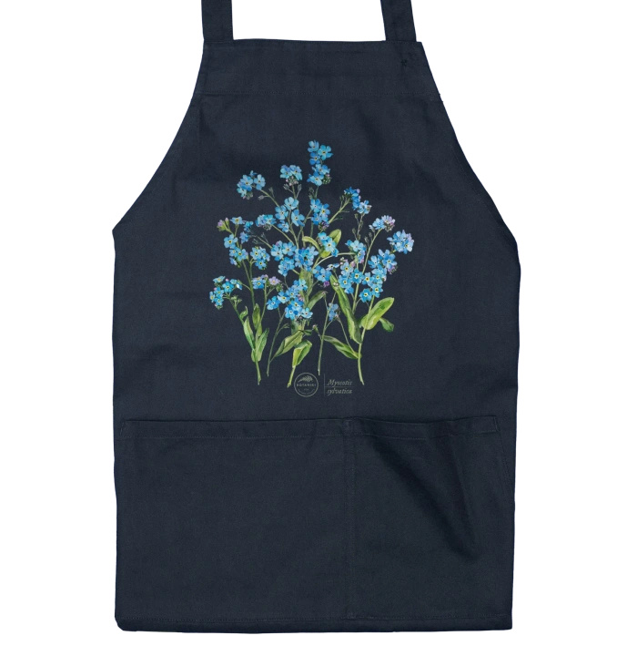 Forget-me-nots — apron with pockets