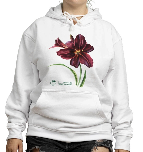 Daylilies 'Black Emanuelle' — hoodie