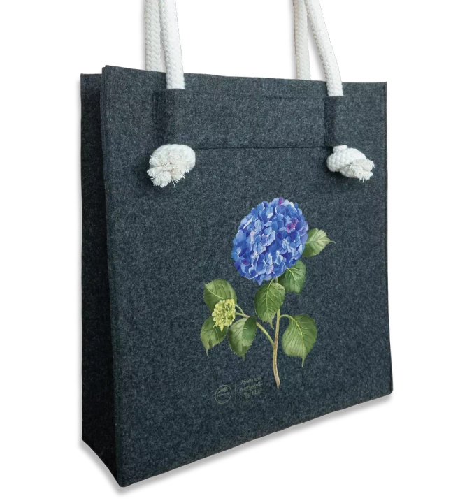 Hydrangea 'Jip Blue' — premium felt bag