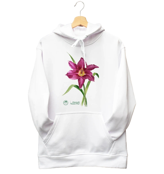 Daylilies 'Summer Wine' — hoodie