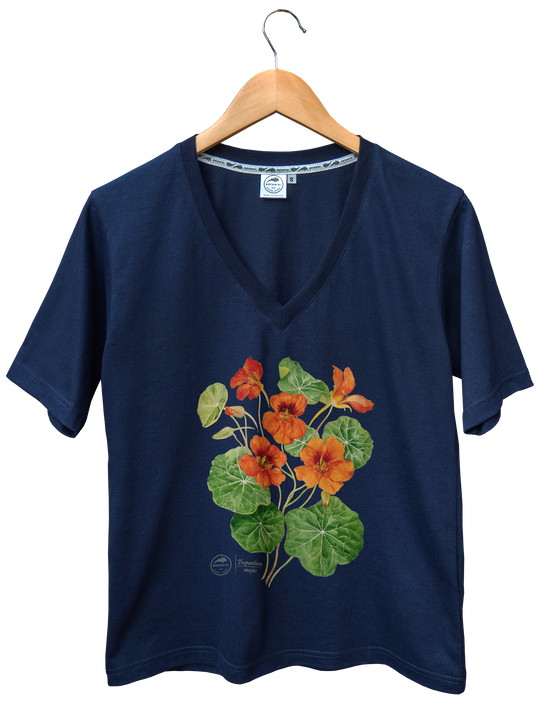 Garden nasturtiums — premium  t-shirt