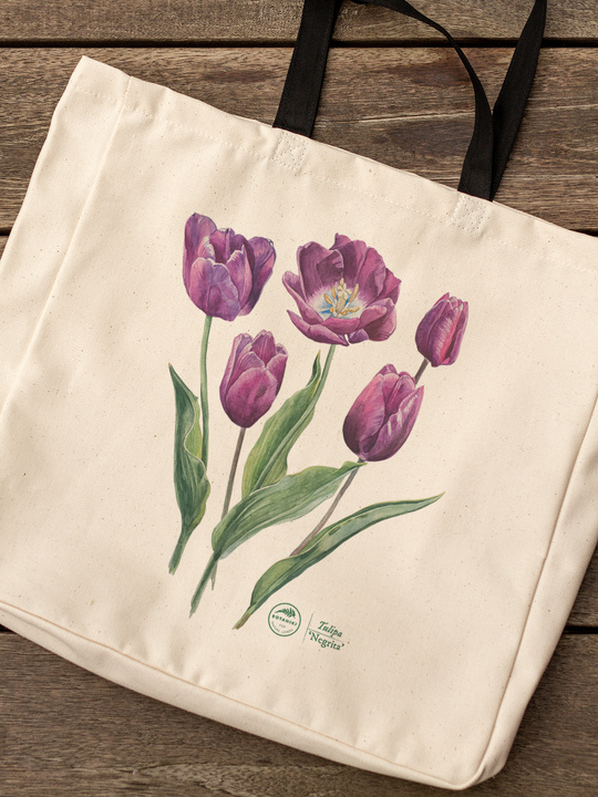 Tulip 'Negrita' — premium cotton bag