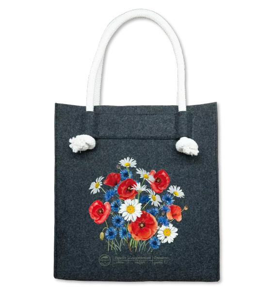 Wildflowers — felt bag