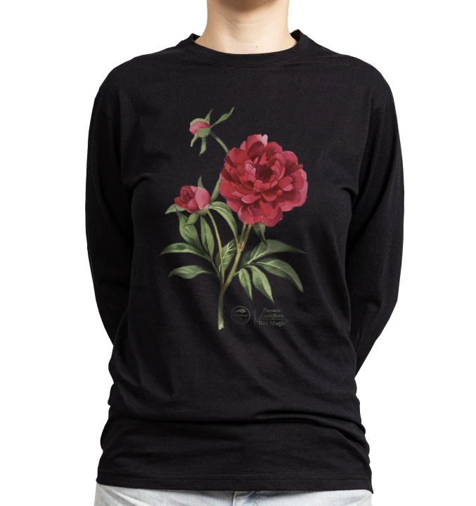 Chinese peony 'Red Magic' — long sleeve t-shirt