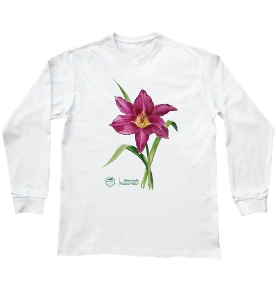 Summer Wine daylilies — long sleeve t-shirt