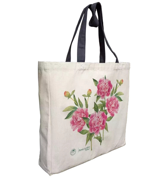 Chinese peony 'Sorbet' — premium cotton bag