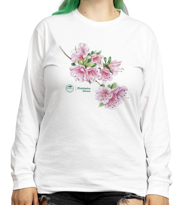 Common rhododendron — long sleeve t-shirt