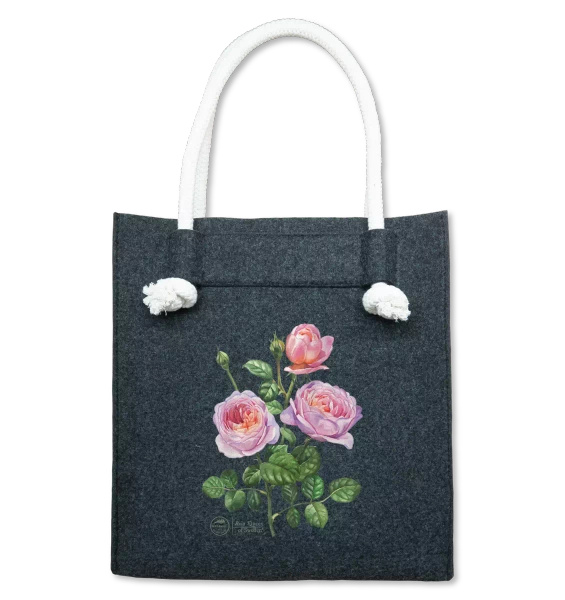 'Queen of Sweden' rose — premium felt bag