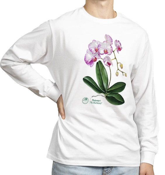 Orchid phalaenopsis — long sleeve t-shirt