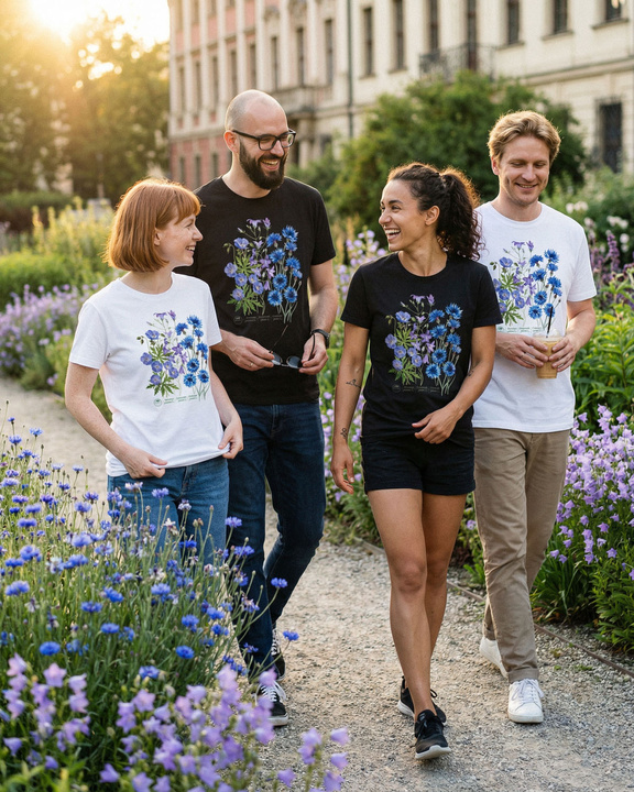 Blue meadow — classic t-shirt