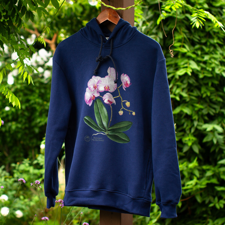 Orchid phalaenopsis — premium hoodie