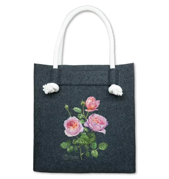 'Queen of Sweden' rose — premium felt bag