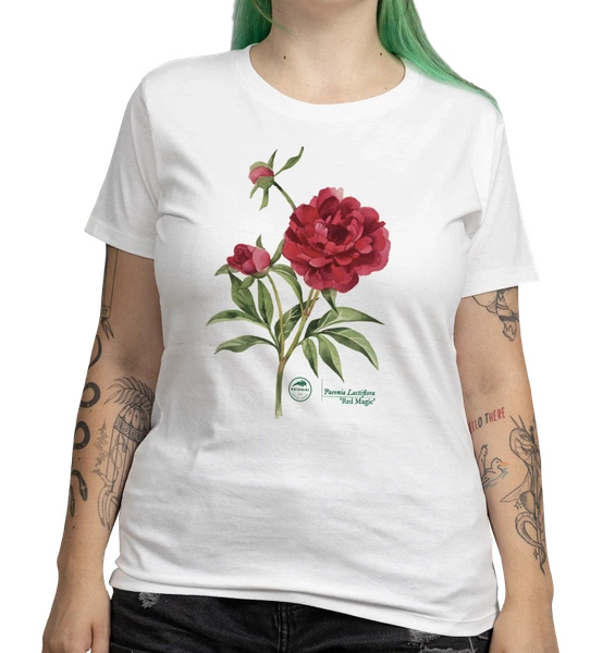 Chinese peony 'Red Magic' — women's t-shirt