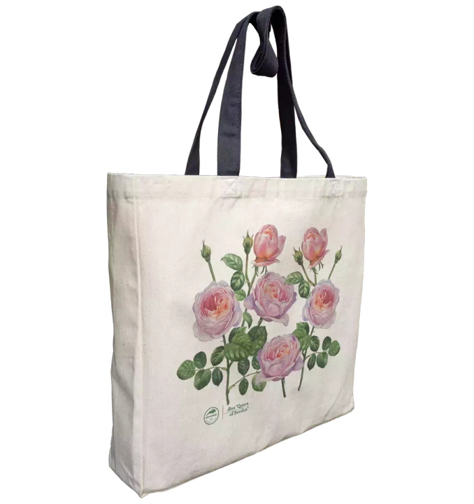 'Queen of Sweden' rose — premium cotton bag
