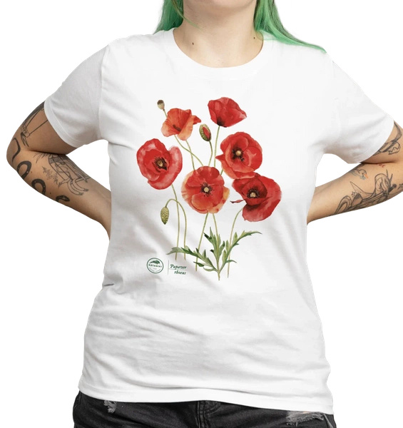 Common poppies — women's t-shirt