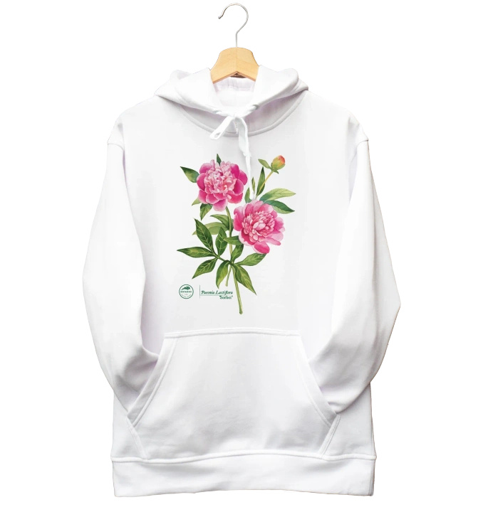 Chinese peony 'Sorbet' — hoodie