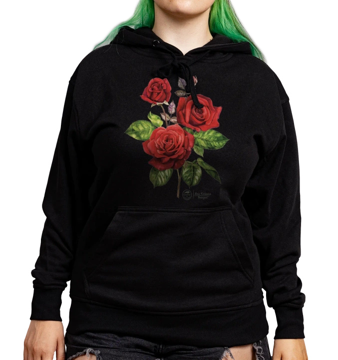 Rose 'Crimson Bouquet' — hoodie