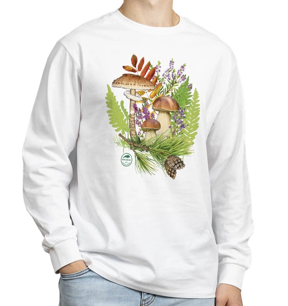 Autumn treasures of the woods — long sleeve t-shirt