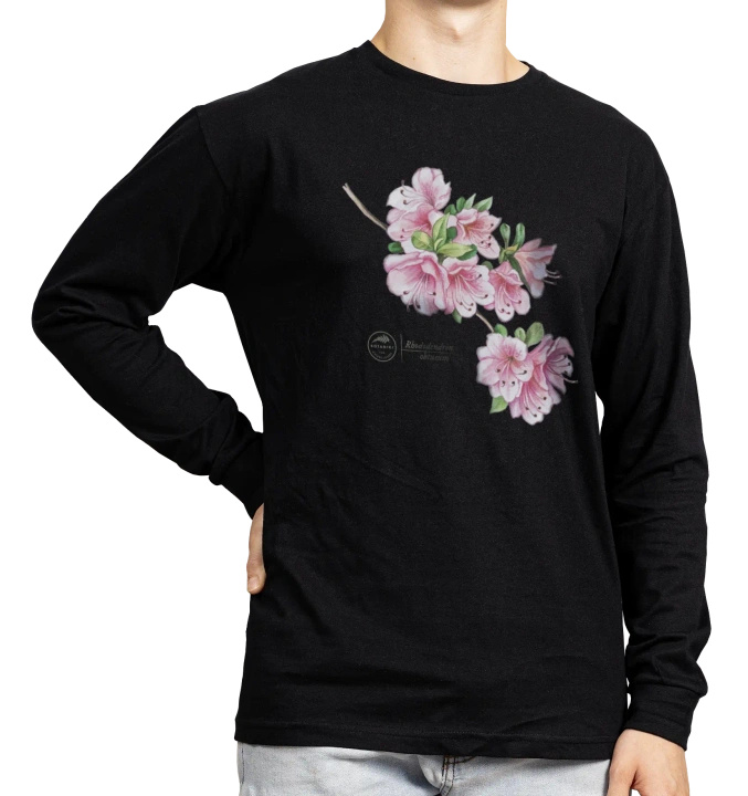 Common rhododendron — long sleeve t-shirt