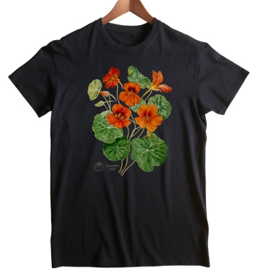 Garden nasturtiums — classic t-shirt