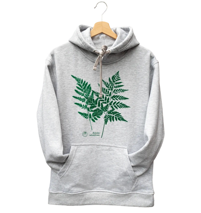 Leather fern — hoodie