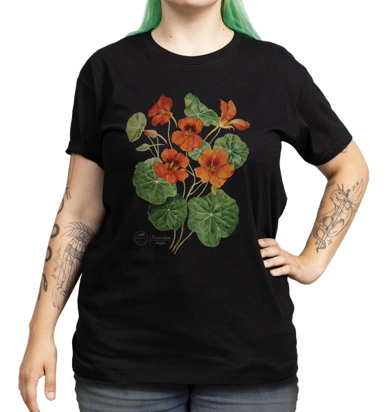 Garden nasturtiums — classic t-shirt