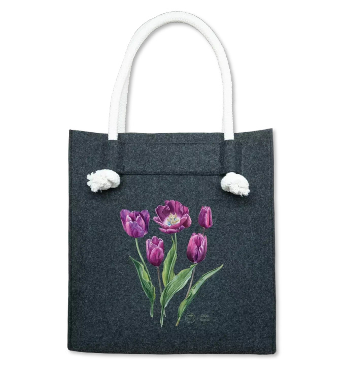 Tulip 'Negrita' — premium felt bag