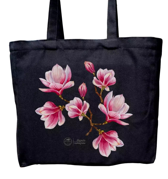 Saucer magnolia — premium cotton bag